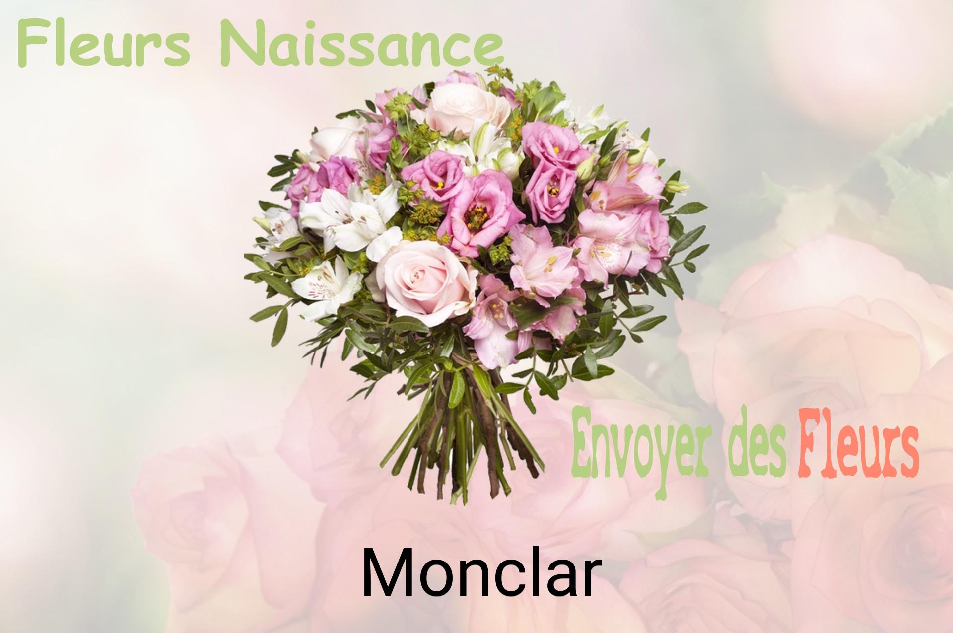 Bouquet de fleurs de naissance livré à Monclar