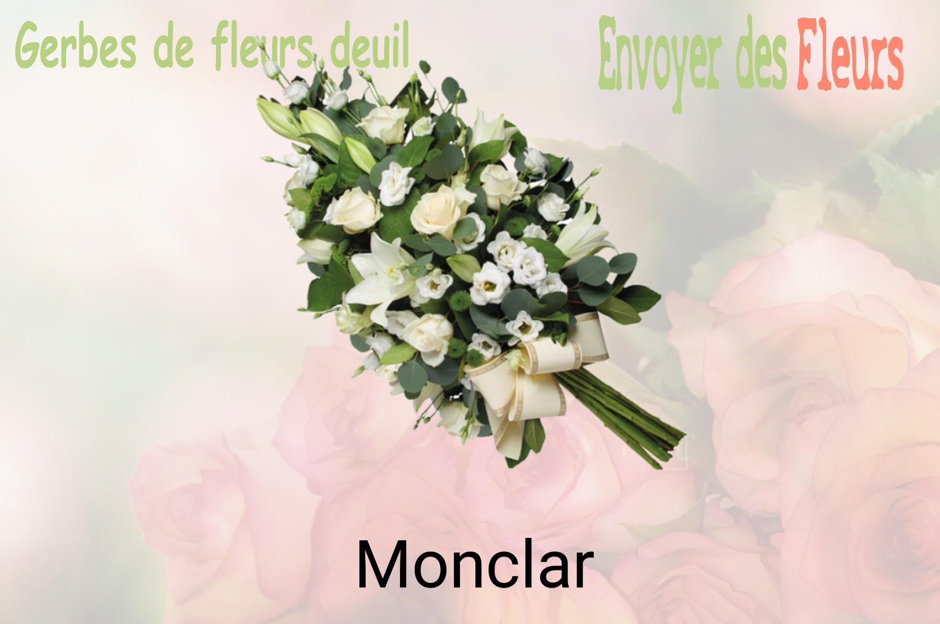 Gerbe de fleurs de deuil livrée à Monclar